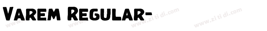 Varem Regular字体转换